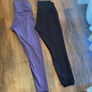 90 Degree By Reflex Purple and Black Leggings